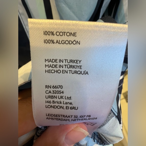 NWT new SP small petite Anthropologie Maeve Emmy swing dress blue stripe pockets - Picture 13 of 17